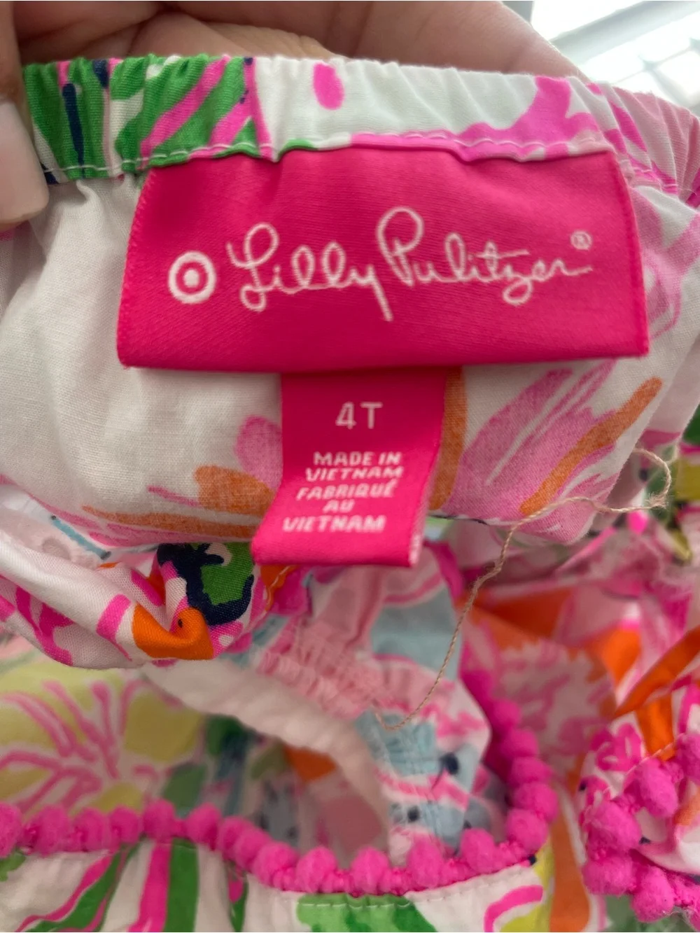 Lilly Pulitzer for Target Girls Floral Romper in Bright Pink & Multicolor